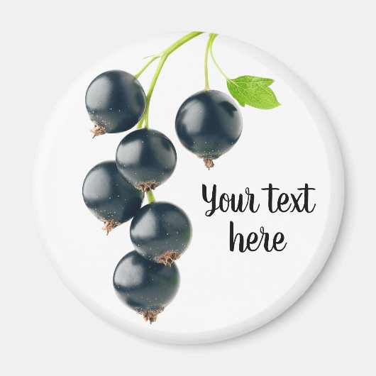 Schwarze Johannisbeere Magnet (Vorne)