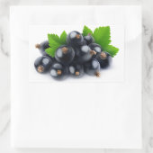 Schwarze Johannisbeere Rechteckiger Aufkleber (Tasche)