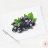 Schwarze Johannisbeere Rechteckiger Aufkleber (Umschlag)