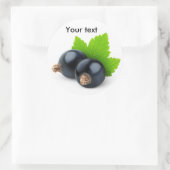 Schwarze Johannisbeere Runder Aufkleber (Tasche)