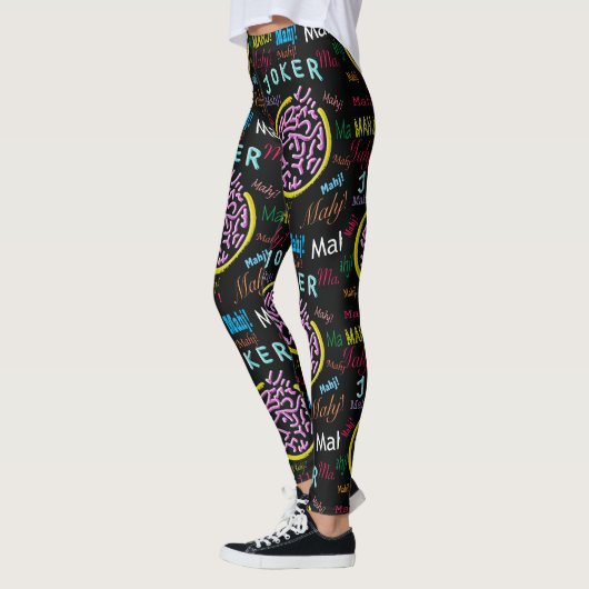 Schwarze Joker-Leggings Milliamperestunde Jongg Leggings (Links)