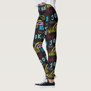 Schwarze Joker-Leggings Milliamperestunde Jongg Leggings
