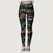 Schwarze Joker-Leggings Milliamperestunde Jongg Leggings (Vorderseite)