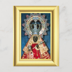 Schwarze Jungfrau Mary Postkarte
