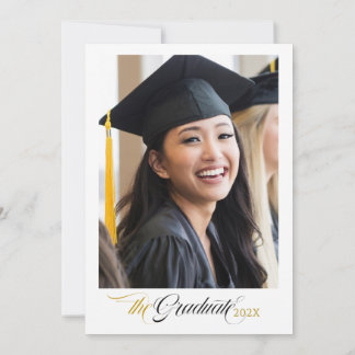 Schwarze Kalligrafie nach Maß Foto Einladung