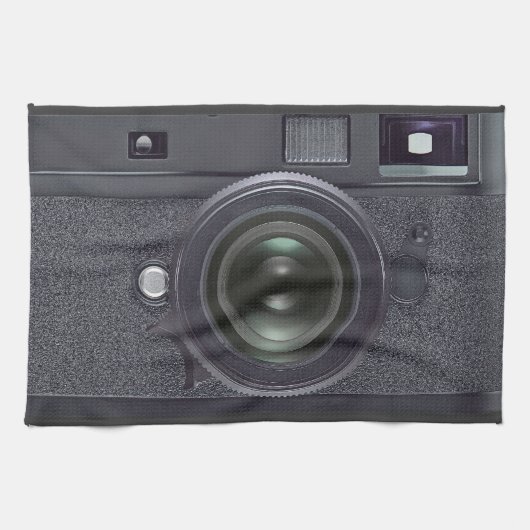 Schwarze Kamera Handtuch (Horizontal)