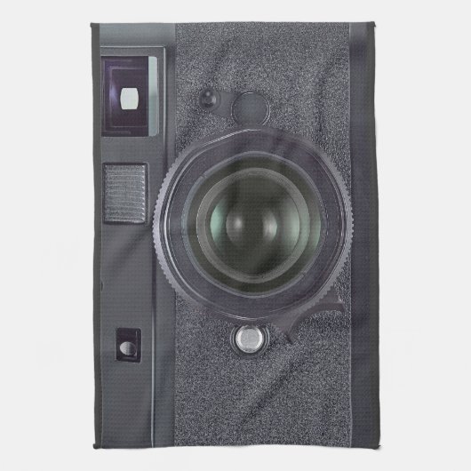 Schwarze Kamera Handtuch (Vertikal)