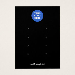 Schwarze Karte für die mehrfache Anzeige des Logos