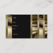 Schwarze Karte Schwarzes Gold Kunst, Dichtung und  (Rückseite)