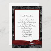 Schwarze kastanienbraune Bogen-Einladung Einladung (Vorne/Hinten)