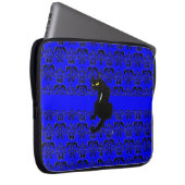 SCHWARZE KATASCHE schwarz blau Laptopschutzhülle (Vorne Rechts)