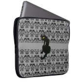 SCHWARZE KATASCHE schwarz grau Laptopschutzhülle (Vorne Rechts)