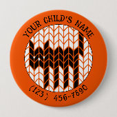 SCHWARZE KATZ-STRICK-Child-ID-Taste II Button (Vorderseite)