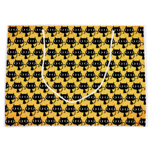 Schwarze Kätzchen Große Geschenktüte