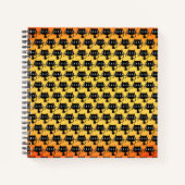 Schwarze Kätzchen Notizblock (Vorderseite)