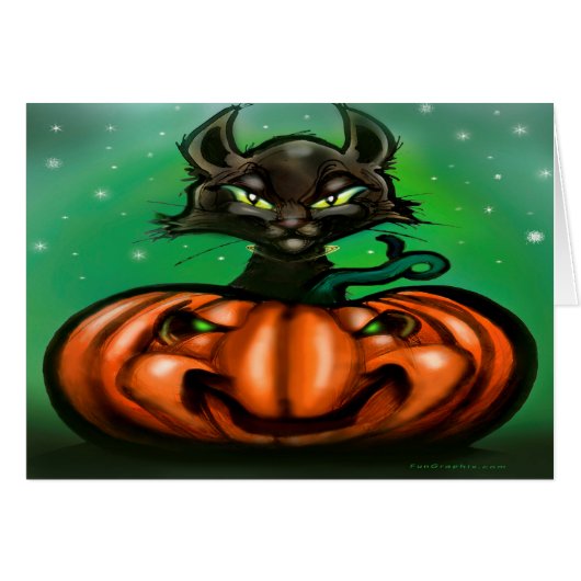 Schwarze Katze (Vorderseite (Horizontal))