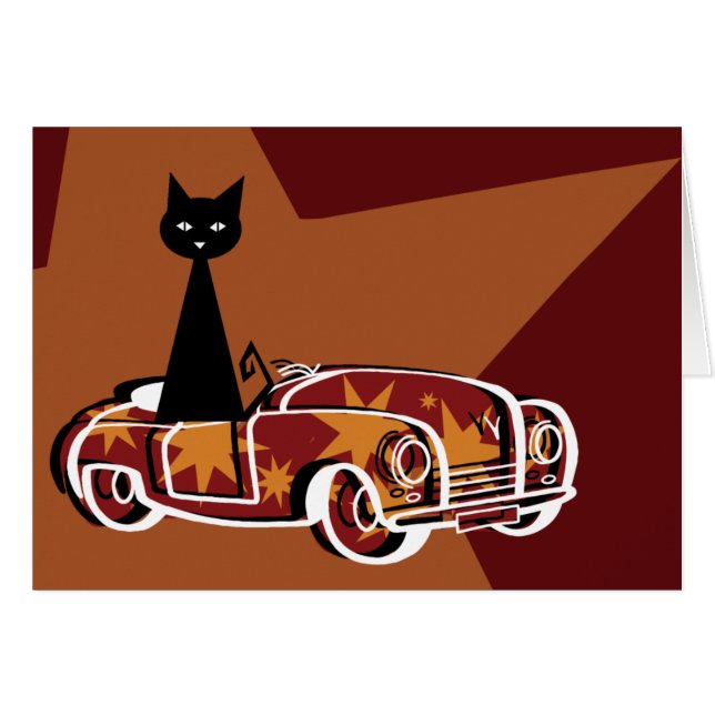 Schwarze Katze (Vorderseite (Horizontal))