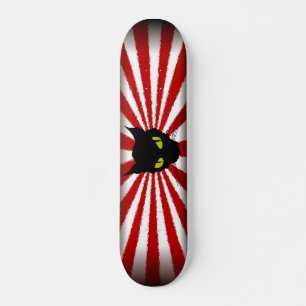 schwarze Katze 4 Skateboard