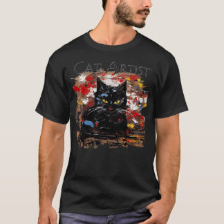 Schwarze Katze 4 T-Shirt