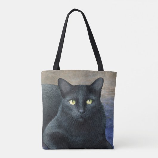 Schwarze Katze 621 Tasche (Rückseite)