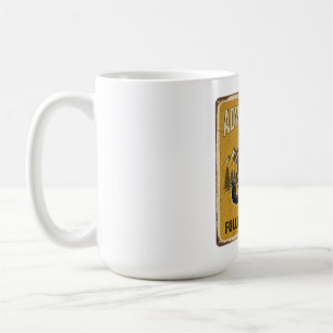 Schwarze Katze Abenteuer Explorer Design Kaffeetasse