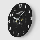 Schwarze Katze Acrylwand Uhr (Winkel)