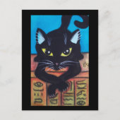 Schwarze Katze Ägyptens Postkarte (Vorderseite)