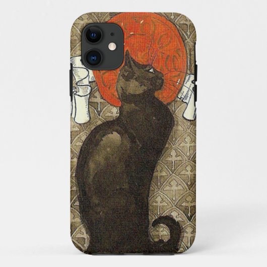 Schwarze Katze, Alexandre Steinlen Case-Mate iPhone Hülle (Rückseite)