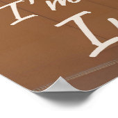 Schwarze Katze am Fenster Poster (Ecke)