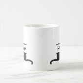 Schwarze Katze angepasst Kaffeetasse (Mittel)