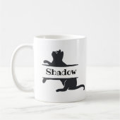 Schwarze Katze angepasst Kaffeetasse (Links)