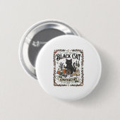 Schwarze Katze Apotheke Katze Witchy Mystic Apothe Button (Vorne & Hinten)