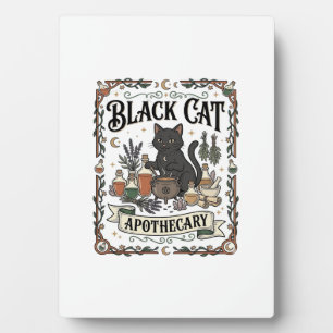 Schwarze Katze Apotheke Katze Witchy Mystic Apothe Fotoplatte