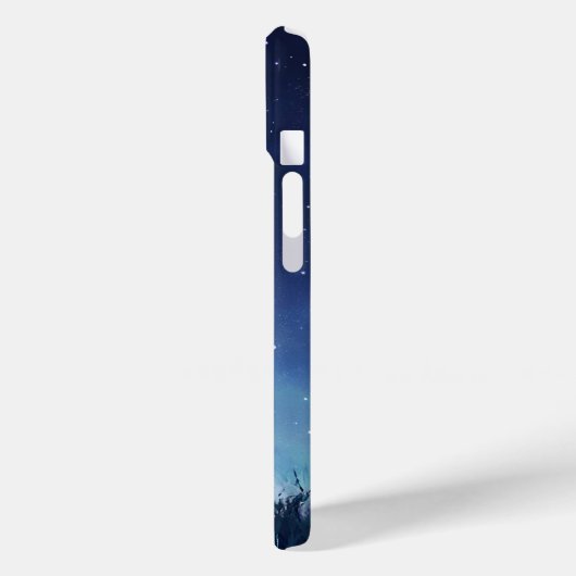 Schwarze Katze auf der magischen Wiese Starlit Case-Mate iPhone Hülle (Rückseite / Links)