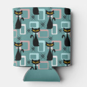 Schwarze Katze aus der Mitte des Jahrhunderts Dosenkühler (Rückseite)