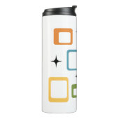 Schwarze Katze aus der Mitte des Jahrhunderts Thermosbecher (Nach links gedreht)