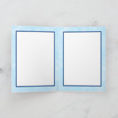 Schwarze Katze Ausblick Fenster auf Sterne und Mon Karte (Innenseite)