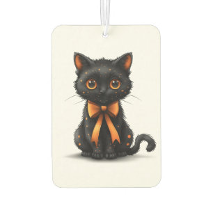 Schwarze Katze Autolufterfrischer