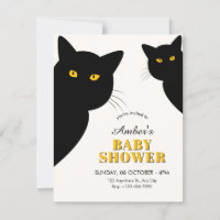 Schwarze Katze Baby Shower