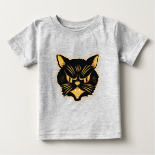 Schwarze Katze Baby T-shirt