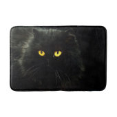 Schwarze Katze Badematte (Vorderseite)