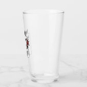 Schwarze Katze Baseball Horror Halloween Glas (Links)