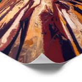 Schwarze Katze Bereit zum Climbing Plakate Wand an (Ecke)