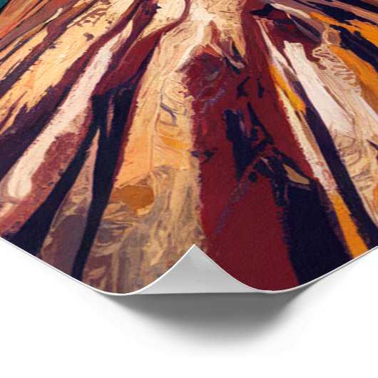 Schwarze Katze Bereit zum Climbing Plakate Wand an (Ecke)