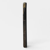 Schwarze Katze, bernsteinfarbige Augen, Erdtöne Case-Mate iPhone Hülle (Hinten/Links)