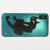 SCHWARZE KATZE blau Case-Mate iPhone Hülle (Rückseite (Horizontal))