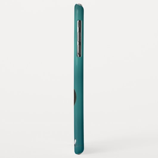 SCHWARZE KATZE blau Case-Mate iPhone Hülle (Hinten/Links)