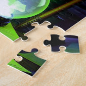 Schwarze Katze bleibt in Hexenlaube Puzzle (Seite)