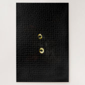 Schwarze Katze Bright Eyes Dark Shadows Puzzle (Vertikal)