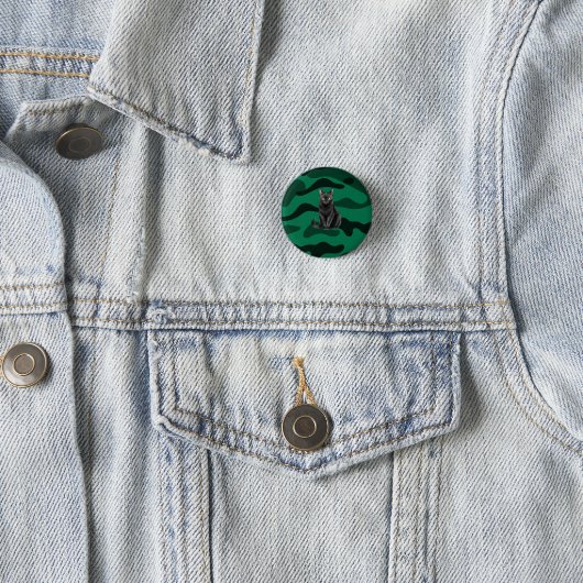 Schwarze Katze Button (Beispiel)